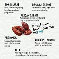 Kaum arab badui, yang makan kurma secara teratur, menunjukkan tingkat kejadian yang sangat rendah dari kanker dan penyakit jantung. Buah Kurma Tamar Breakfasting Starter Makanan Buah Kesehatan