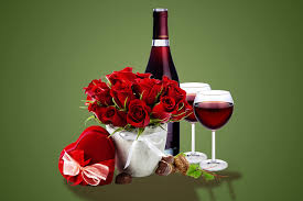 Sorry, this item is sold out. Picture Wine Rose Present Flowers Food Bottles Stemware