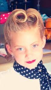 Vintage 1950 S Era Hair With Victory Rolls I Fixed My Little Girl S Hair For A Fifties Day At Her School Little Girl Hairstyles Girl Hairstyles Victory Rolls