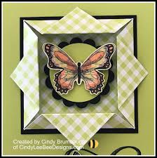 Dutch door card tutorial featuring life is beautiful ~ www.juliedavison.com. Stampin Up Butterfly Gala Origami Window Frame Card Video Tutorial Cindy Lee Bee Designs