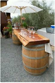 Barrel Bar Diy Aussenbar Bar Im Hinterhof Aussenbar