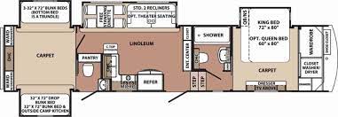 Rv bunk bed plans 2 ba redwood rv s blackwood luxury family bunk. 3 Used Fifth Wheel Bunkhouse Floorplans To Consider Camping World