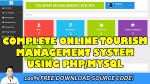 Project will be run over the apache2 server 7. Complete Online Tourism Management System Using Php Mysql Free Source Code