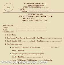 Kepala sekolah yang lama menyerahkan semua yang menyangkut dengan tanggung jawabnya kepada kepala sekolah yang baru. Kumpulan Contoh Berkas Administrasi Sertijab Kepala Sekolah Lengkap Guru Galeri