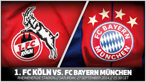 Weil er den klubnamen 1. Bundesliga 1 Fc Koln Fc Bayern Munchen Matchday 6 Preview