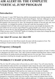 Air Alert Iii The Complete Vertical Jump Program Pdf Free
