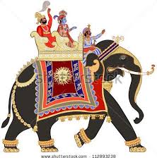 Vector Illustration Of A Decorated Indian Elephant Stock Vector Indian Elephant Art India Art Elephant Art