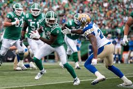 Bombers prevail over Roughriders in Labour Day Classic