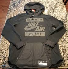Nike Air Championship Athletes Hoodie Size M Medium 802638 010 Black Nike Hoodie Mens Sweatshirts Hoodie Mens T Shirts Online Sweatshirt Inspiration