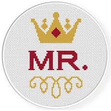 If you want to print the pattern again at a later date, there. Mr Crown Cross Stitch Pattern Daily Cross Stitch