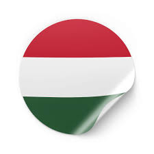 Ungarn Hungary Flagg Klistremerke Etikett Klistremerker Ungarn Handlaget