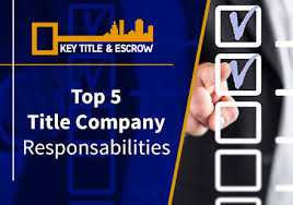 A job title often denotes a person's level of seniority within a company or department. Top 5 Title Company Responsibilities