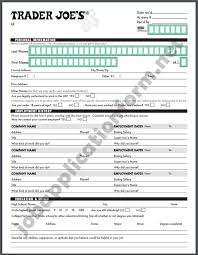 Trader Joe S Application Form Pdf Printable Job Applications Job Application Form Online Job Applications
