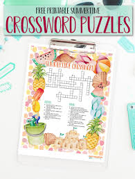 1000+ free printable crossword puzzles are available here. Free Printable Crosswords For Summertime I Should Be Mopping The Floor