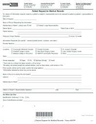 fillable online patient request for medical records