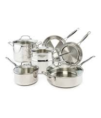 Safe for use on induction cooktops. Cuisinart Chef S Classic Stainless Steel 11 Piece Cookware Set Dillard S