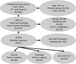 Tumor marker tests are not used alone in diagnosis because most markers can be found in elevated levels in people who have benign conditions, and because no tumor marker is specific to a particular cancer. Correlation Between Egfr Gene Mutation Cytologic Tumor Markers 18f Fdg Uptake In Non Small Cell Lung Cancer Bmc Cancer Full Text
