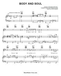 Heart soul free sheet music. Body And Soul Sheet Music Amy Winehouse Sheetmusic Free Com