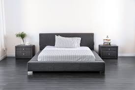 Canaves Dark Gray Queen Size Bed Cm7142dg Furniture Of America Modern Beds In 2020 Modern King Bed Grey Platform Bed King Size Platform Bed