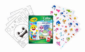 Birthday Present Coloring Pages Luxury Crayola Baby Shark Gift For Kids Ages 3 4 5 6 Coloring Stickers Shark Coloring Pages Valentines Day Coloring Page