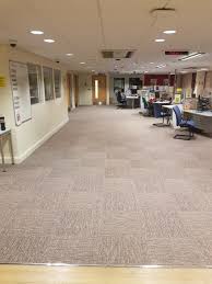 The 12 x 12 ashford carrara polished niles tile from rush river stone is a contemporary classic. Carpet Tiles To Offices In Dwp Ashford Contemporary Corridor London By The Flooring Group Ltd