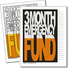 3 Month Emergency Fund Debt Free Charts Chart Financial