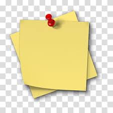 Yellow Papers And Red Tack Post It Note Salamah College Paper Sticker Sticky Note Transparent Background P Instagram Logo Transparent Clip Art Sticker Paper