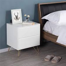 These tables can be actual tables, chests, small shelves or cabinets. Bedside Table White