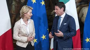 Dann setzten sich erdogan und michel auf die vergoldeten stühle mit den fahnen der türkei und. Von Der Leyen Calls For Eu Migration Pact In Italy News Dw 02 08 2019