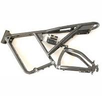 20inch DIY Frame retro electric two wheel snow fat tire bike frame aluminum  alloy lightweight internal alignment soft tail frame - AliExpress