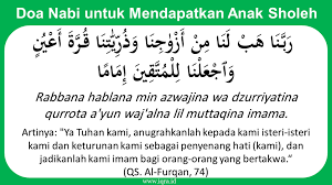 Hal ini sesuai firman allah dalam al quran. Doa Mendapatkan Anak Sholeh Iqra Id