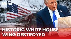 White House East Wing DEMOLISHED for Trumps fancy ballroom - YouTube