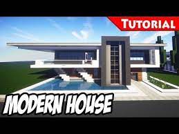 Minecraft Easy Modern House Mansion Tutorial 5 Download 1 8 How To Make Minecraft Mansion Modern Minecraft Houses Minecraft Modern