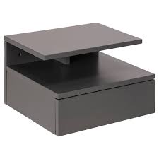 Aspen dark grey oak 3 drawer bedside chest. Dark Grey Bedside Table Wayfair Co Uk