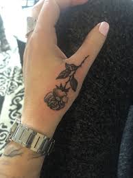 Rose Thumb Tattoo Hand Tattoos For Women Hand Tattoos Thumb Tattoos