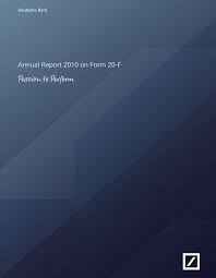 Deutsche bank forms jv with fiserv for payment acceptance in germany. Sec Form 20 F Deutsche Bank Annual Report 2012