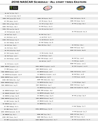 All upcoming 2021 nascar race time and recent news. Added Start Times And Channels To The Printable Nascar Com Schedule For Us At The Office Thought You Guys Would Find It Handy Nascar