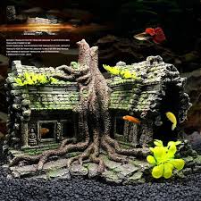 Resin Imitation Wooden Root House Ruins Aquarium Ornament Fish Tank Decoration Aquarium Accessories Aquarium Accessories Fish Tank Decorations Aquarium Ornaments