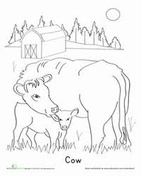 Calf Worksheet Education Com Animal Coloring Books Farm Animal Coloring Pages Coloring Pages