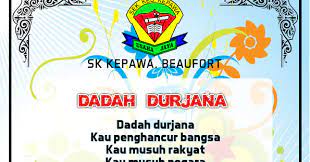 Lirik lagu dadah durjana dadah durjana kau penghancur bangsa kau musuh rakyat kau musuh negara. Lirik Dan Lagu Dadah Durjana Ppda Sk Kepawa