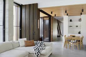 I am struggling with putting doors on the dining room or not. Photo 10 Of 23 In An Inky Black Melbourne Home Draws Its Hue From The Ironbark Eucalyptus Dwell