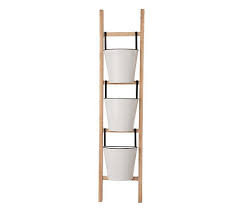 Glitzhome Indoor Outdoor Enameled Leaning Ladder Plant Stand Qvc Com Find pretty and practical plant stands with diynetwork.com.