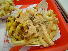 God help you if you wait until you're done with your burger to eat your fries. Cheese Fries Wikipedia