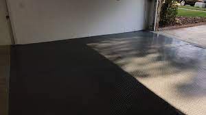During production, the mats are. Costco Rubber Garage Flooring Mats 7 5 X 17 Three Of Them Overlap For 450 Total Rubber Garage Flooring Garage Floor Garage Organization
