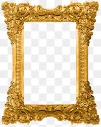 Gold Pattern Dividing Line Golden Pattern Shading Png And Vector With Transparent Background For Free Download Gold Picture Frames Gold Frame Antique Frames