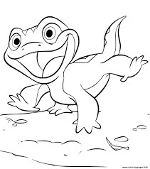 Bruni is acharacter in disney's 2019 animated feature film, frozen ii. Lizard Bruni From Frozen 2 Coloring Pages Printable
