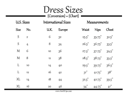 Dress Size Measurements Body Measurement Chart Clothing Size Chart Chart