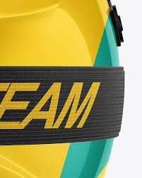 Download Motocross Helmet Mockup In Apparel Mockups On Yellow Images Object Mockups