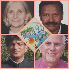 Guest speakers at 125th Maramon, clockwise: Archbishop Kay Maree  Goldsworthy (Australia), Rev John Samuel (Chennai), Rev Monodeep Daniel  (Delhi), Bishop Dino Gabriel (South Africa)