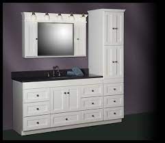 D vanity top with double sinks (sold separately) Plumbing Parts Plus Cabinets Plumbing Parts Plus Bathroom Vanity With Tower Vanity With Linen Cabinet Bathroom Vanity
